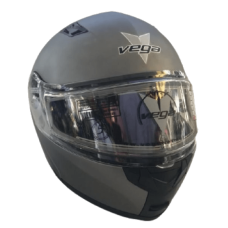 Шлем (модуляр) снегоходный Vega Spark серый матовый M