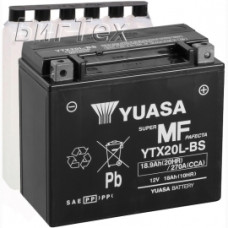 АКБ YUASA YTX20L-BS (+электролит)(175X87X156)
