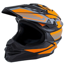 Шлем (кроссовый) ATAKI JK801A Legacy оранжевый/серый матовый M