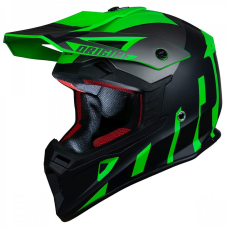 Шлем кроссовый ORIGINE HERO THUNDER титановый/черный/Hi-Vis зеленый матовый, L