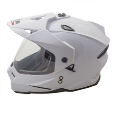 Шлем (мотард) AiM JK802 White Glossy, S 
