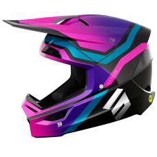 Шлем (кроссовый) SHOT RACE SKY фиолетовый/хром глянцевый, L
