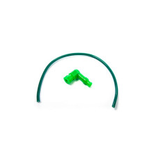 Провод высоковольтный силиконовый (зеленый)																