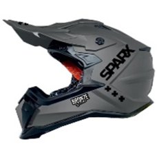 Шлем (кроссовый) Sparx Raptor серый матовый, M