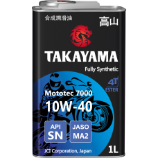 Takayama Mototec 7000 4T 10W-40 синтетическое 1 л