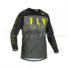 Джерси FLY RACING F-16 (2022) серый/черный/Hi-Vis желтый, 2XL