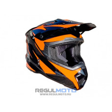 Шлем (кроссовый) KIOSHI Holeshot 801 Черный/оранжевый, XL