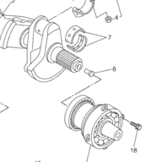 Штифт коленвала Yamaha VK10 (оригинал)