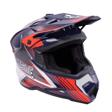 Шлем (кроссовый) KIOSHI Holeshot 801 cиний/серый XL