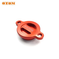 Крышка масляного фильтра NC250/NC450 OTOM CNC алюминий, оранжевая