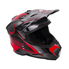 Шлем (кроссовый) KIOSHI Holeshot 801 серый/красный L