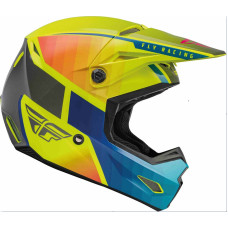 Шлем (кроссовый) FLY RACING KINETIC Drift желтый/серый, M 