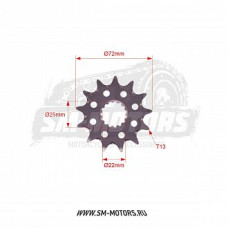 Звезда ведущая самоочищающаяся SMP-F1901 13TSM-PARTS (JTF 1901 13) 