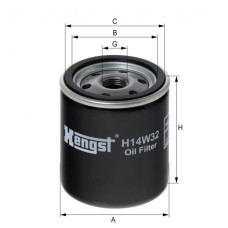 Фильтр масляный Hengst H14W32 (W712/83) (Буран 4Т)